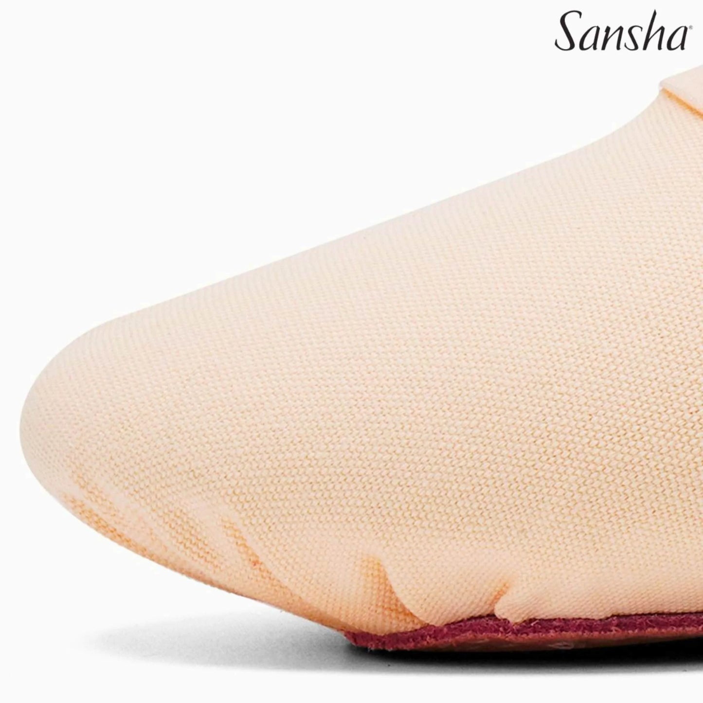 Sansha Julia S25c - scarpette Danza Classica mezze punte tela dettaglio punta - Punto Fitness Potenza