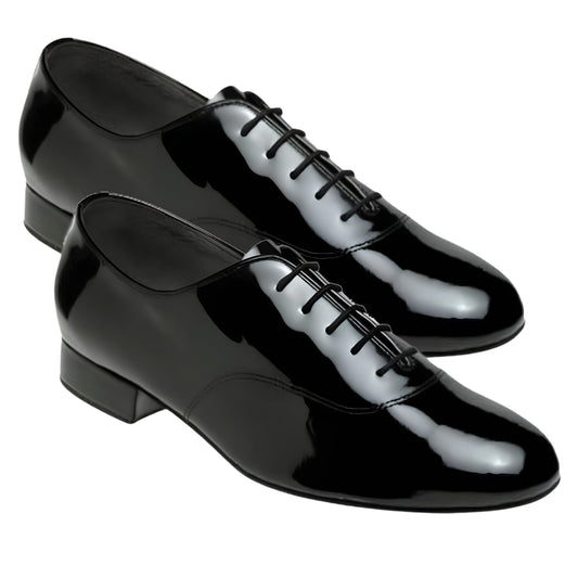 TuttoDanza - Scarpe Ballo Uomo Vernice Made in Italy Danza Liscio Latino Standard Oxford Sala | Punto Fitness Danza