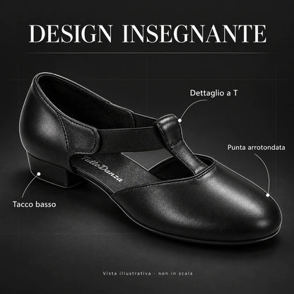 TuttoDanza - Scarpe da Ballo Donna in Vera Pelle per Balli di gruppo Pizzica Swing dettagli | Punto Fitness Potenza