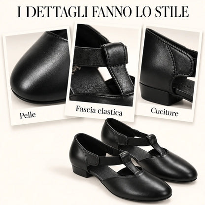 TuttoDanza - Scarpe da Ballo Donna in Vera Pelle per Balli di gruppo Pizzica Swing dettagli | Punto Fitness Potenza