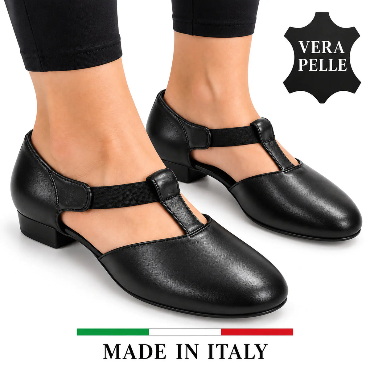TuttoDanza - Scarpe da Ballo Donna in Vera Pelle per Balli di gruppo Pizzica Swing lifestyle | Punto Fitness Potenza