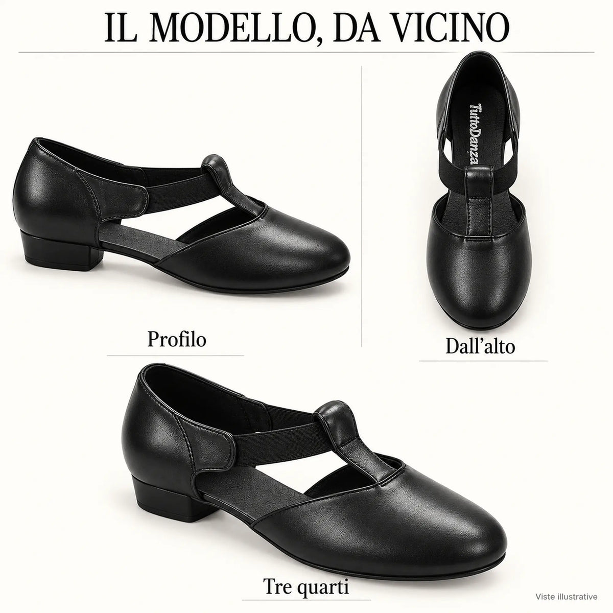 TuttoDanza - Scarpe da Ballo Donna in Vera Pelle per Balli di gruppo Pizzica Swing viste diverse | Punto Fitness Potenza