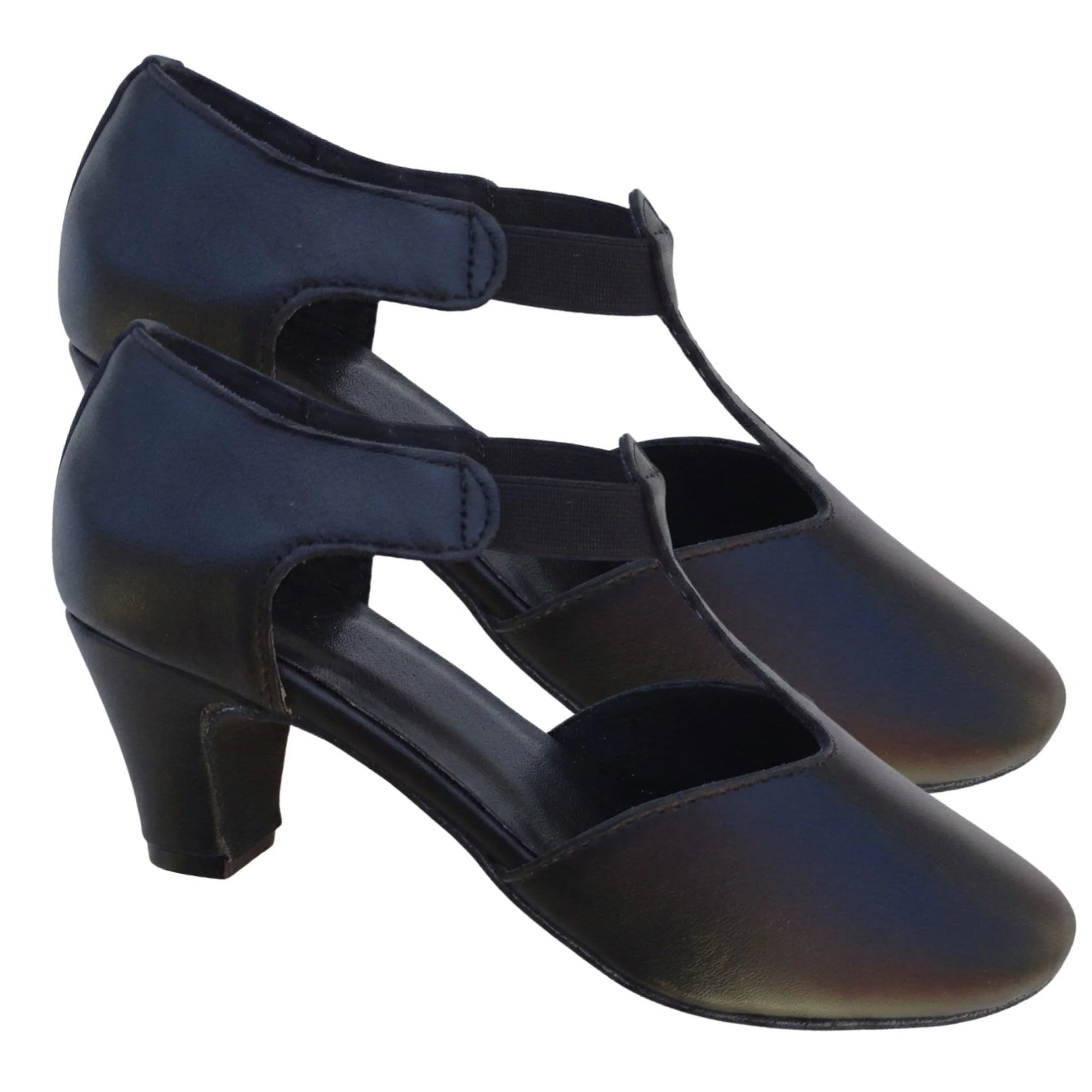 Paio scarpe Ballo T-BAR Vera Pelle Danza Liscio Studio allenamento Made in Italy - Punto Fitness Potenza