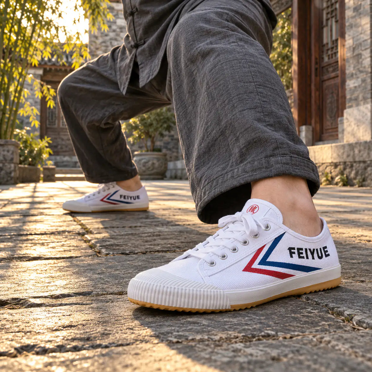 Scarpe Feiyue allenamento Arti Marziali KungFu Wushu Shaolin Bianche lifestyle - Punto Fitness Potenza