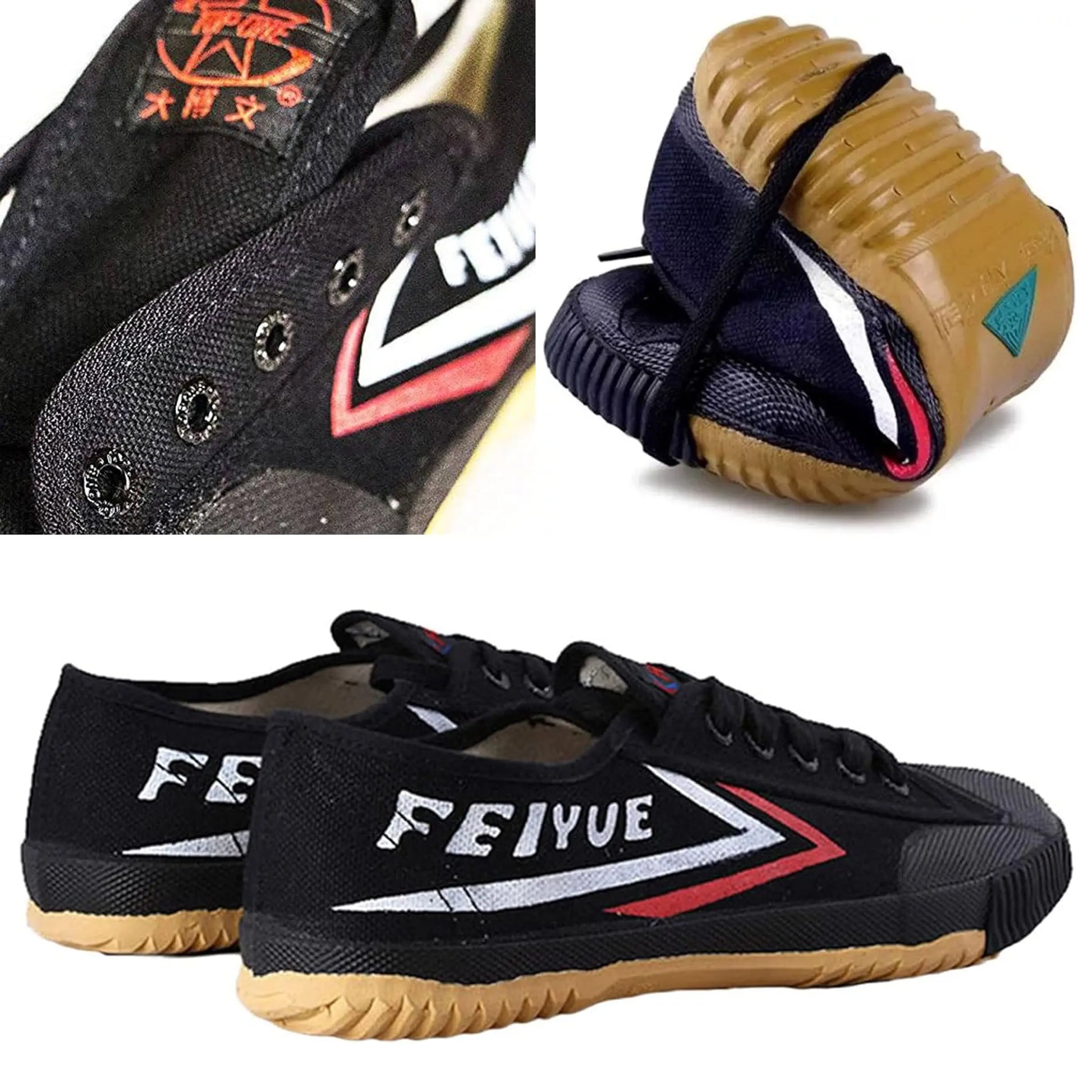 Scarpe Feiyue allenamento Arti Marziali KungFu Wushu Shaolin Nere - Punto Fitness Potenza