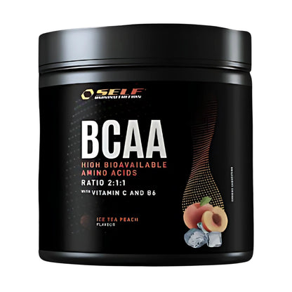 Self BCAA 211 - Aminoacidi ramificati polvere rapporto 2:1:1 gusto Te alla Pesca 200g - Punto Fitness Potenza