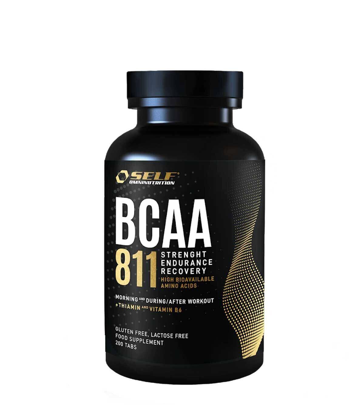 Self BCAA 811 aminoacidi ramificati 200 capsule rapporto 8:1:1 senza glutine e lattosio - Punto Fitness