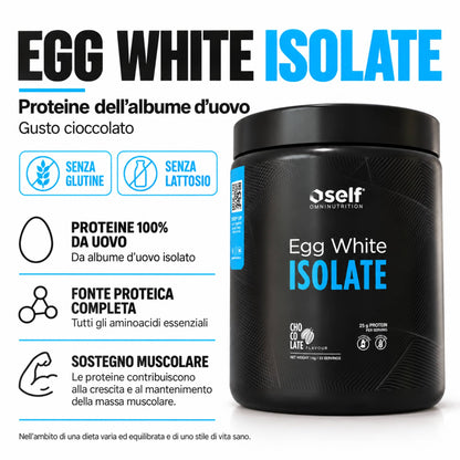 Self Omninutrition Egg White Isolate - Proteine dell'allbume dell'uovo in polvere, caratteristiche e benefici | Punto Fitness Integratori