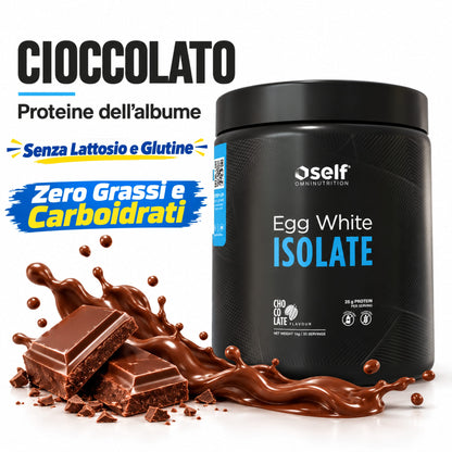 Self Omninutrition Egg White Isolate - Proteine dell'allbume dell'uovo in polvere, info gusto cioccolato | Punto Fitness Integratori