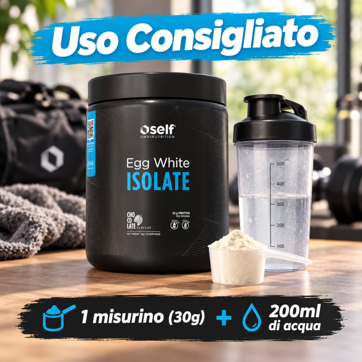 Self Omninutrition Egg White Isolate - Proteine dell'allbume dell'uovo in polvere, uso consigliato | Punto Fitness Integratori