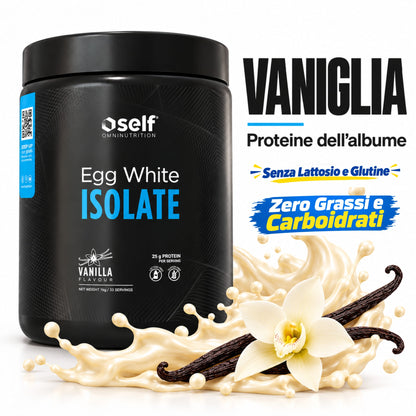 Self Omninutrition Egg White Isolate - Proteine dell'allbume dell'uovo in polvere, info gusto vaniglia | Punto Fitness Integratori
