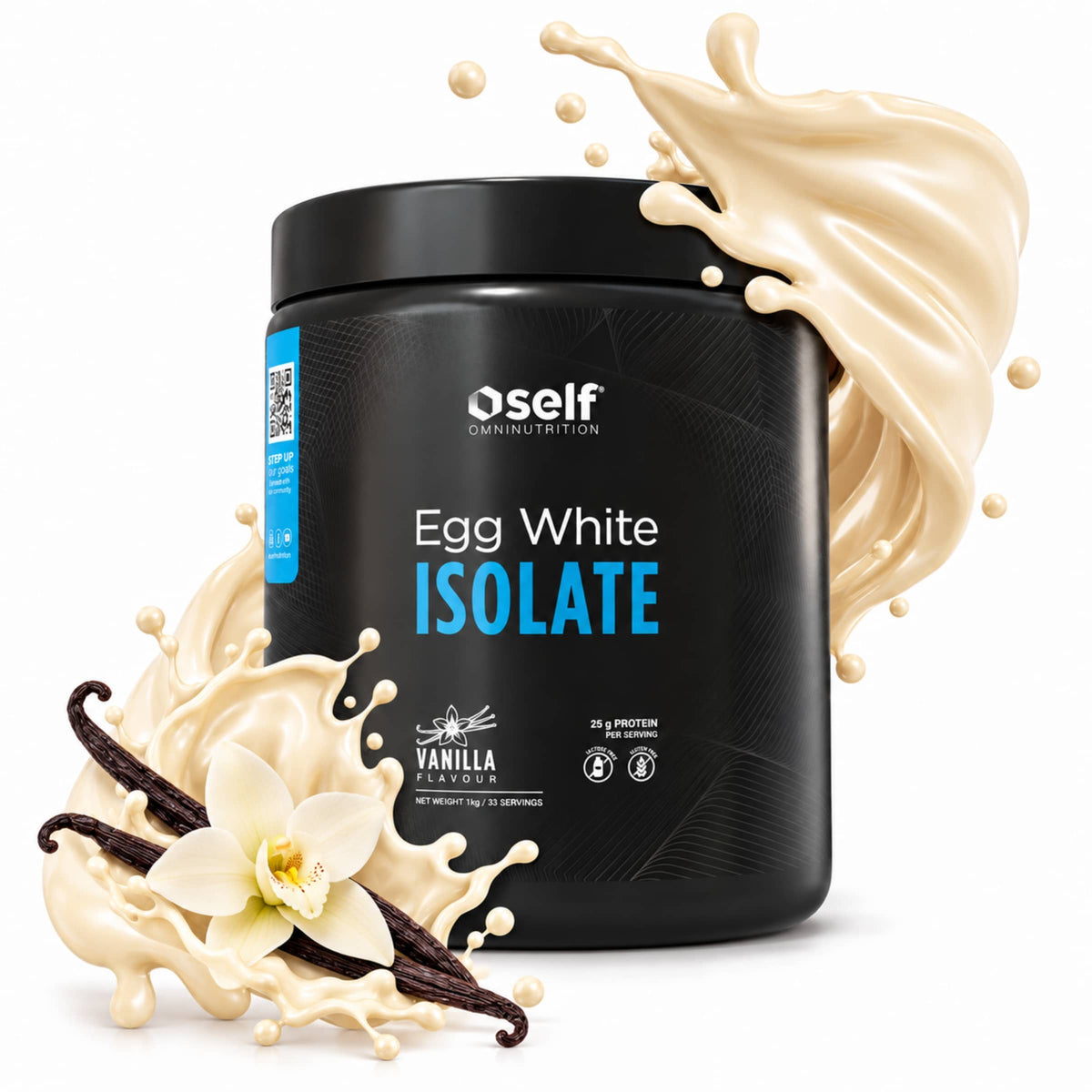 Self Omninutrition Egg White Isolate - Proteine dell'allbume dell'uovo in polvere, gusto vaniglia | Punto Fitness Integratori