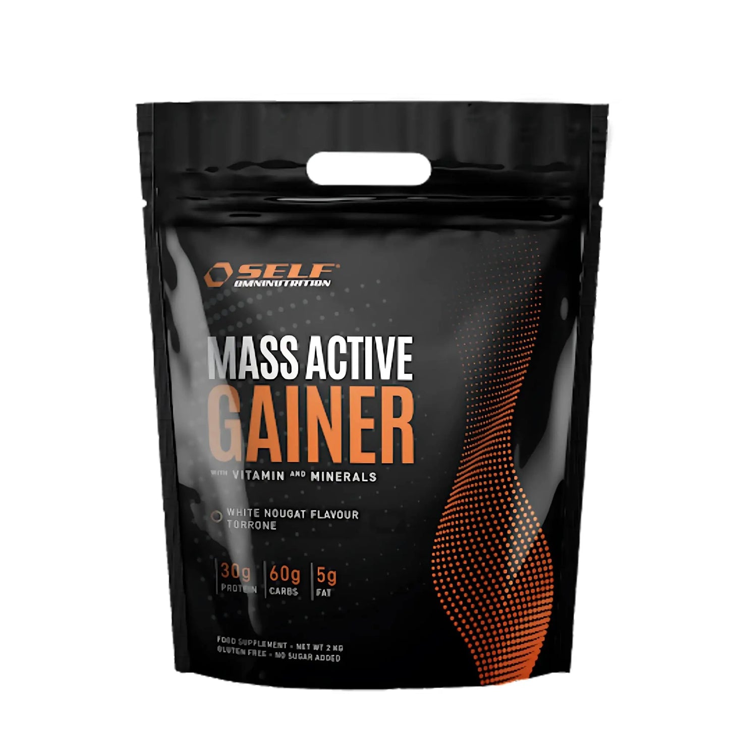 Self Omninutrition Mass Active Gainer - 2kg aumento peso massa muscolare Torrone - Punto Fitness Potenza