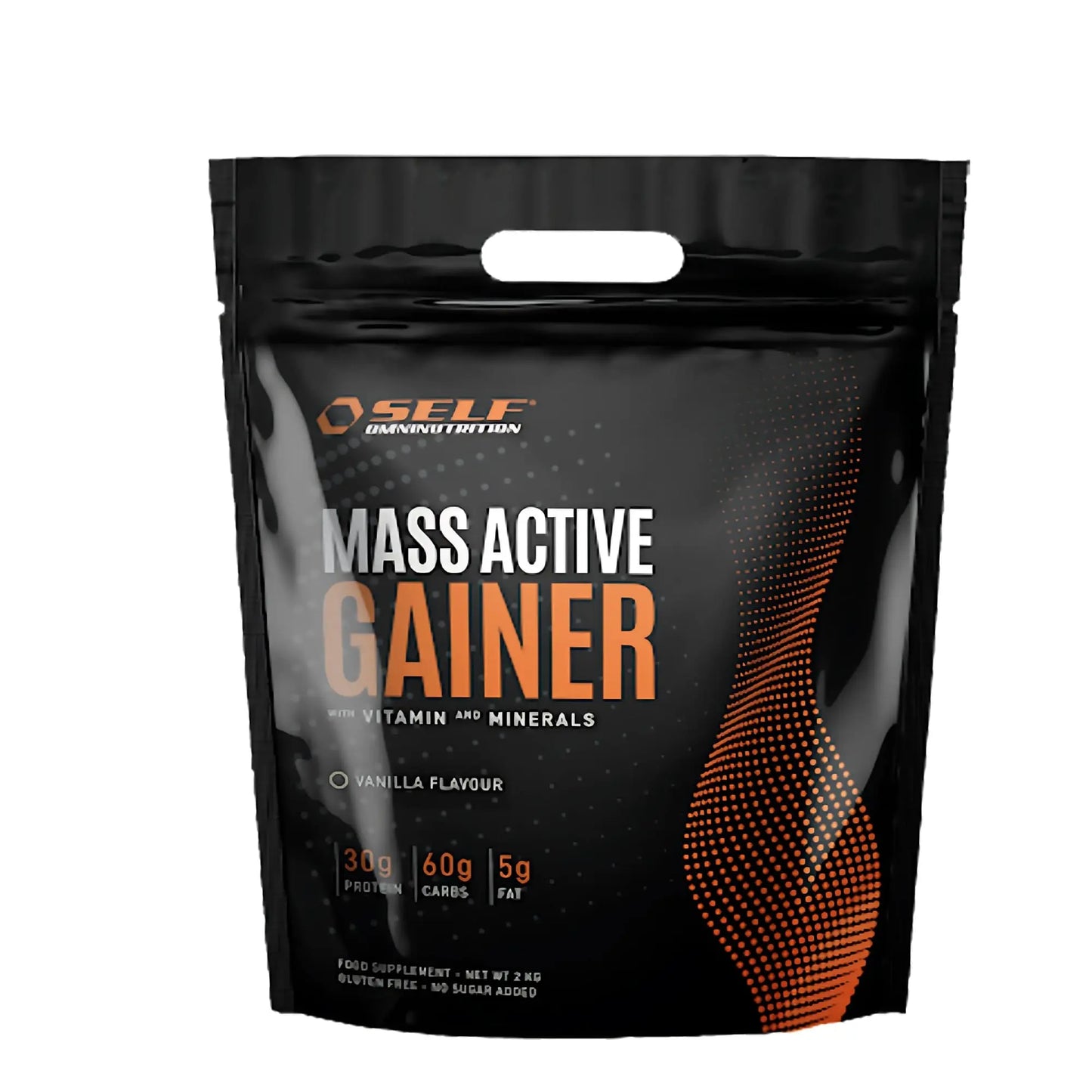 Self Omninutrition Mass Active Gainer - 2kg aumento peso massa muscolare Vaniglia - Punto Fitness Potenza