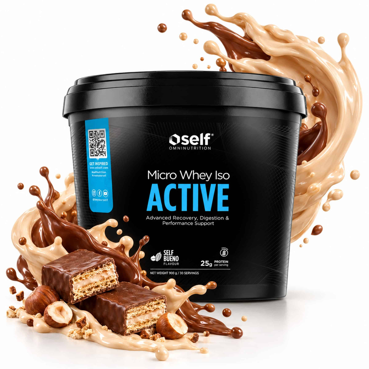 Self Omninutrition Micro Whey Iso Active - Proteine in polvere isolate gusto Bueno | Punto Fitness Potenza Integratori