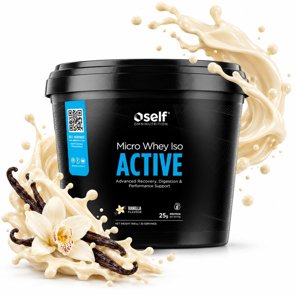 Self Omninutrition Micro Whey Iso Active - Proteine in polvere isolate gusto Vaniglia | Punto Fitness Potenza Integratori