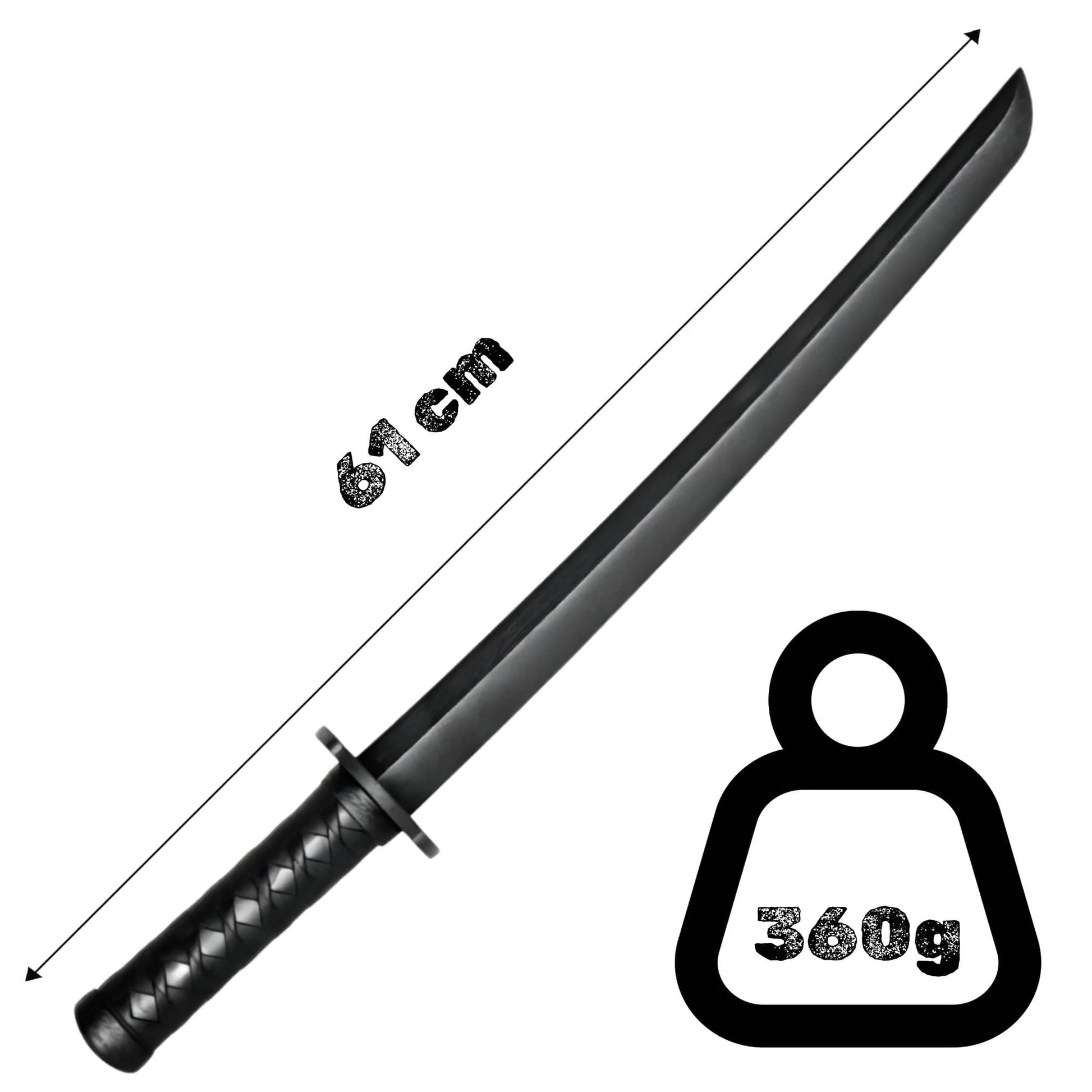 Sportech Italia - Shoto con Tsuba Wakizashi allenamento Arti Marziali Giapponesi Iaido Kendo Kenjutsu misure dimensioni e peso | Punto Fitness Potenza