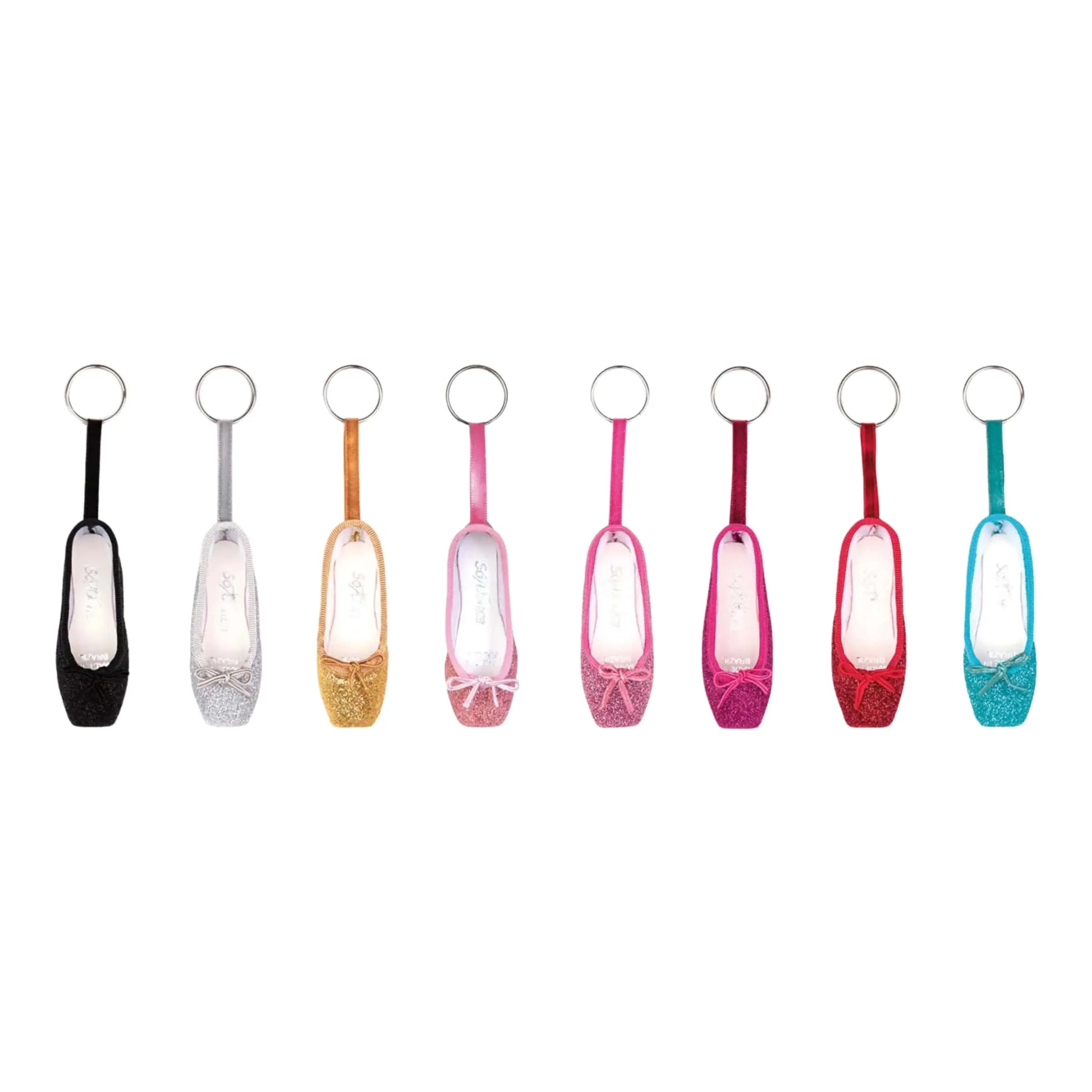 So Danca Pointe Shoe Key Ring - Portachiavi con scarpetta da punta KC01 Colori Vari Glitter - Punto Fitness Potenza