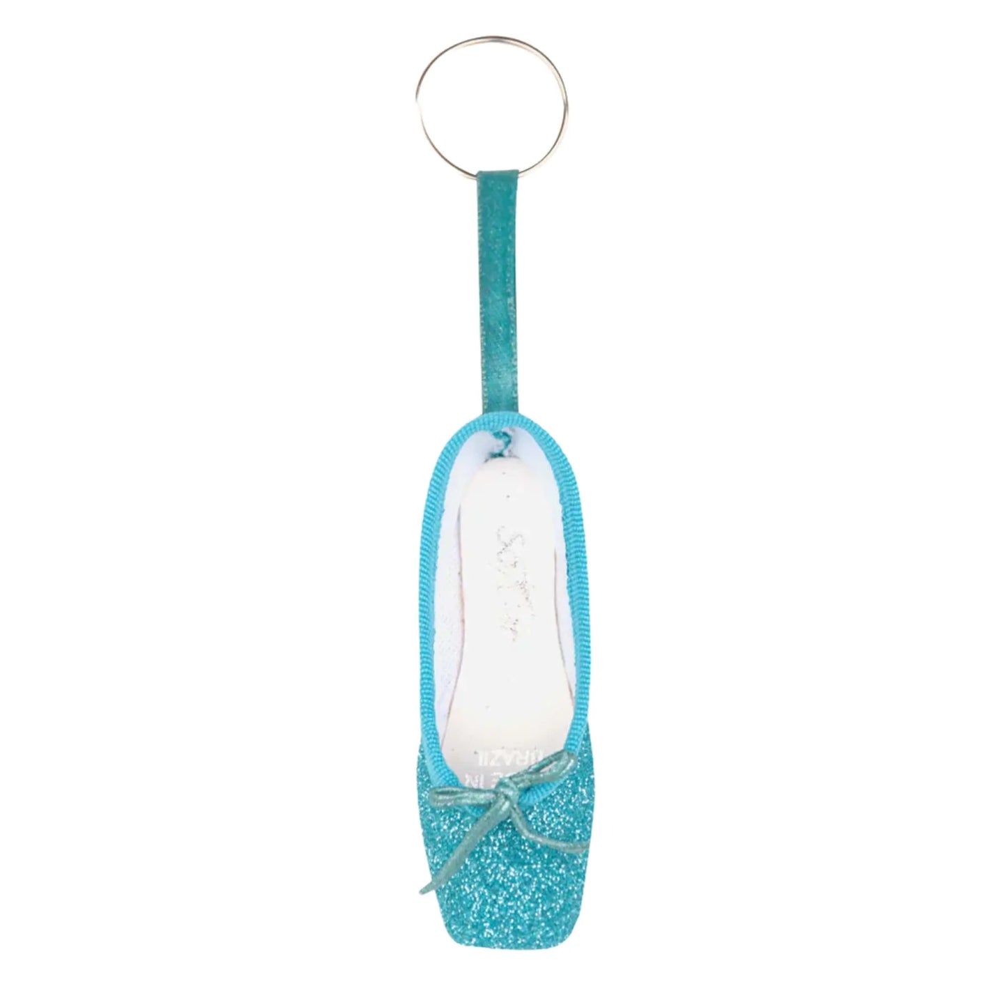 So Danca Pointe Shoe Key Ring - Portachiavi con scarpetta da punta KC01 Colore Celeste Glitter - Punto Fitness Potenza