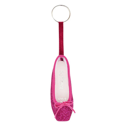 So Danca Pointe Shoe Key Ring - Portachiavi con scarpetta da punta KC01 Colore Fuxia Glitter - Punto Fitness Potenza