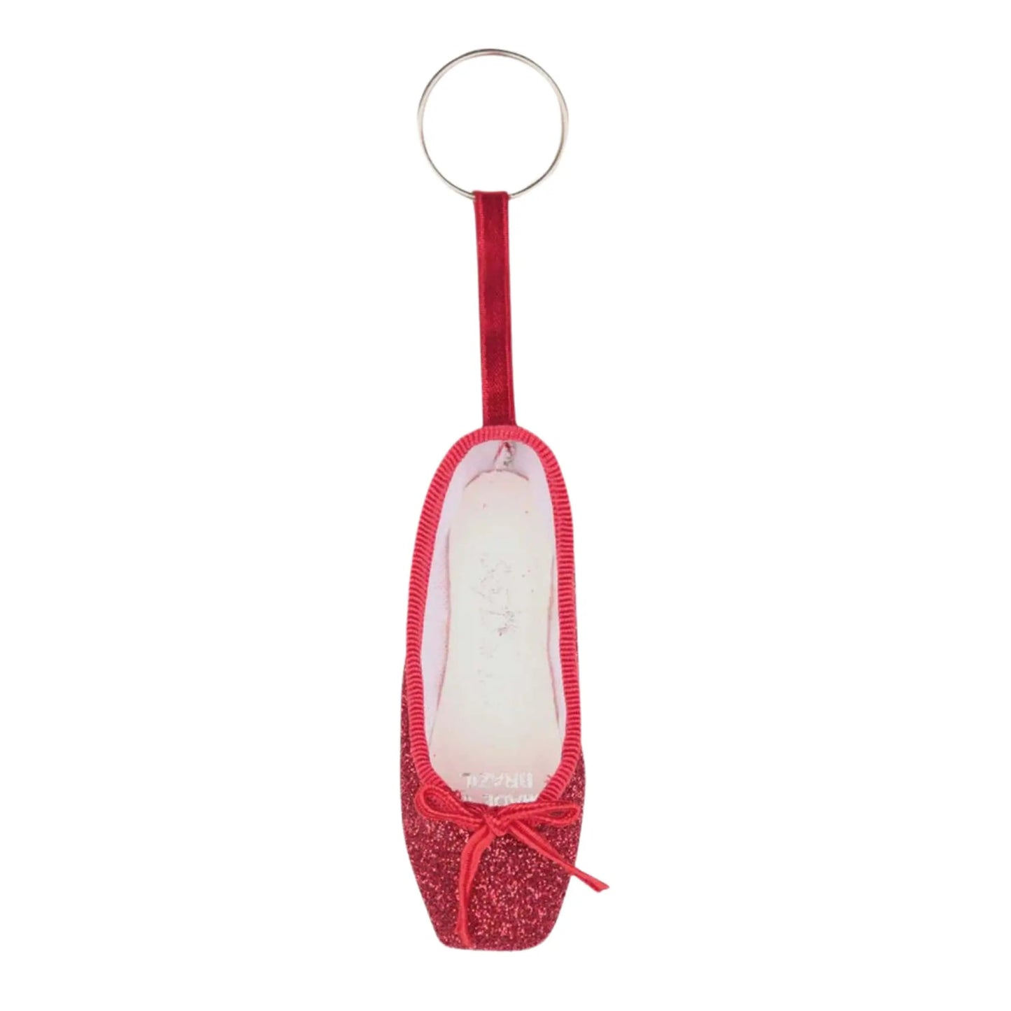 So Danca Pointe Shoe Key Ring - Portachiavi con scarpetta da punta KC01 Colore Rosso Glitter - Punto Fitness Potenza