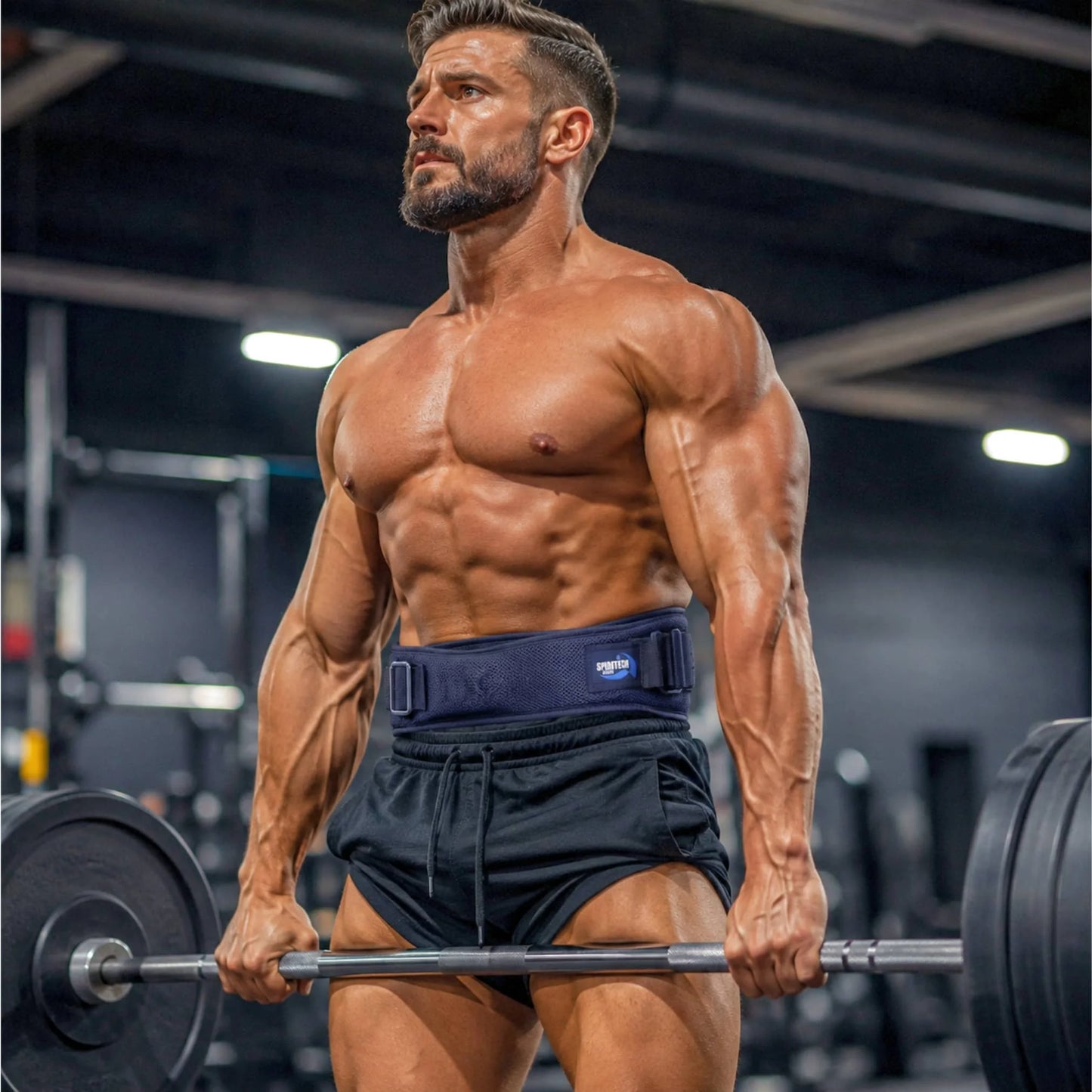 Sportech Italia - Cintura sollevamento pesi ergonomica Palestra Body Building pesistica Powerlifting lifestyle | Punto Fitness Potenza