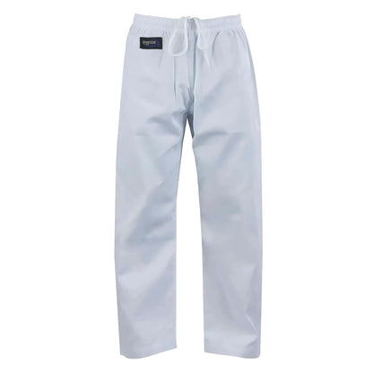 Sportech Pantaloni Cotone Arti Marziali Karate KungFu Wushu JuJitsu Judo Tai Chi colore bianco - Punto Fitness Potenza