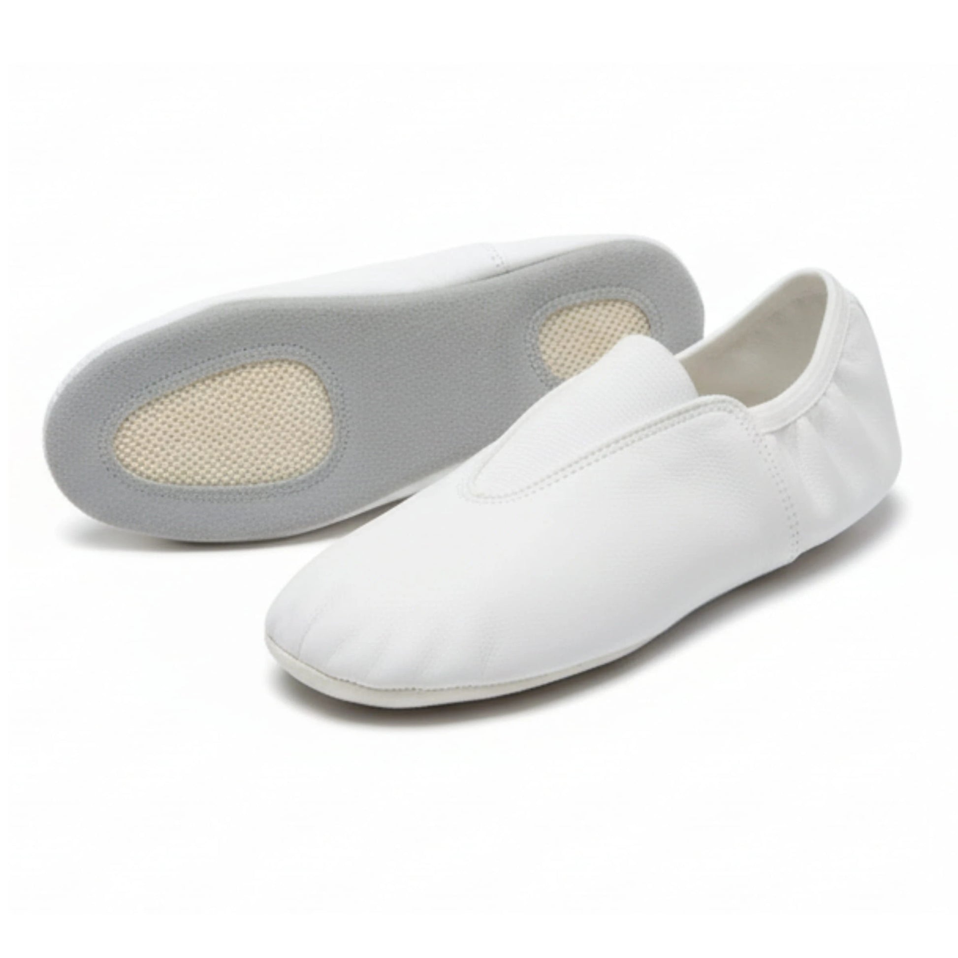 Scarpe Ritmiche Ginnastica Artistica Karate Tai Chi Ballo Danza Yoga colore bianco - Punto Fitness Potenza