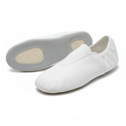 Scarpe Ritmiche Ginnastica Artistica Karate Tai Chi Ballo Danza Yoga colore bianco - Punto Fitness Potenza