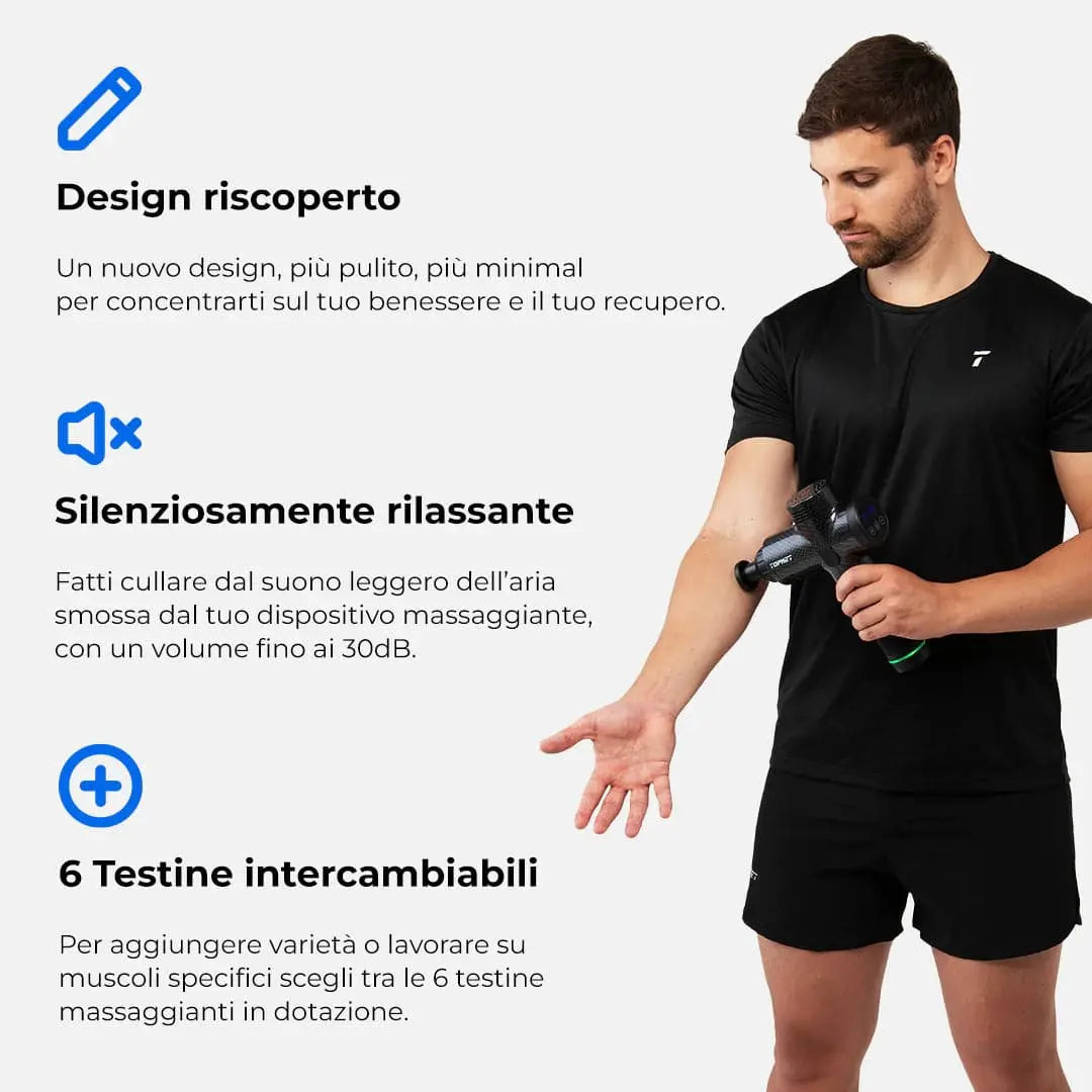 Topmet Competition 2 pistola massaggio muscolare - Punto Fitness Potenza Palestra