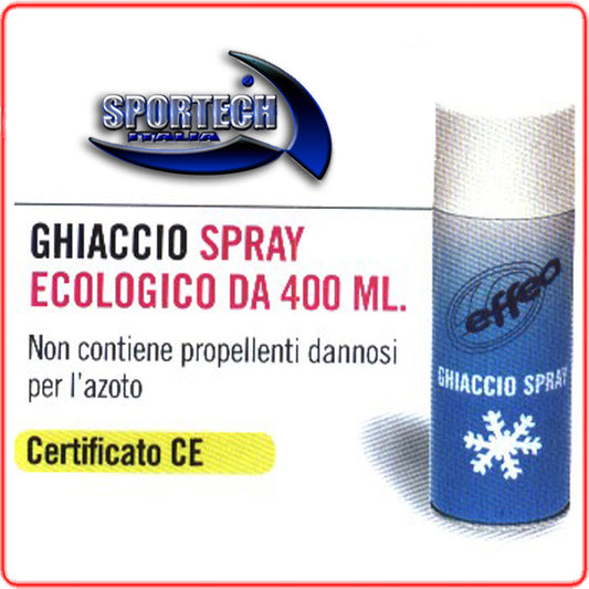 GHIACCIO SPRAY ECOLOGICO 400ml SPRY CONTUSIONI CALCIO CALCETTO SPORT DA CONTATTO - Punto Fitness