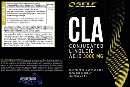 Self Omninutrition - CLA 300mg consuma grassi, contro infiammazioni, protegge ossa 120 capsule - Punto Fitness