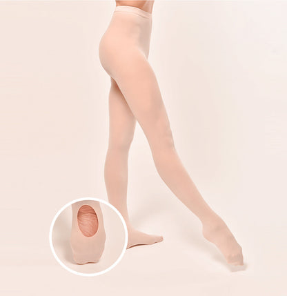 TuttoDanza - Collant danza classica Convertibile | Calze rosa in microfibra 513/C - Punto Fitness