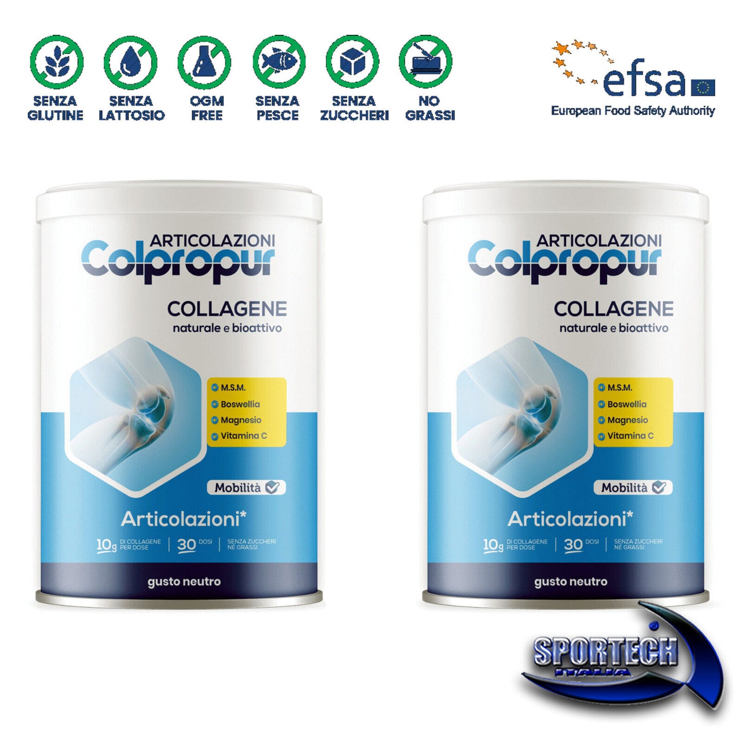 Colpropur ARTICOLAZIONI ✅ COLLAGENE con MSM, Boswellia, Vitamina C - Punto Fitness