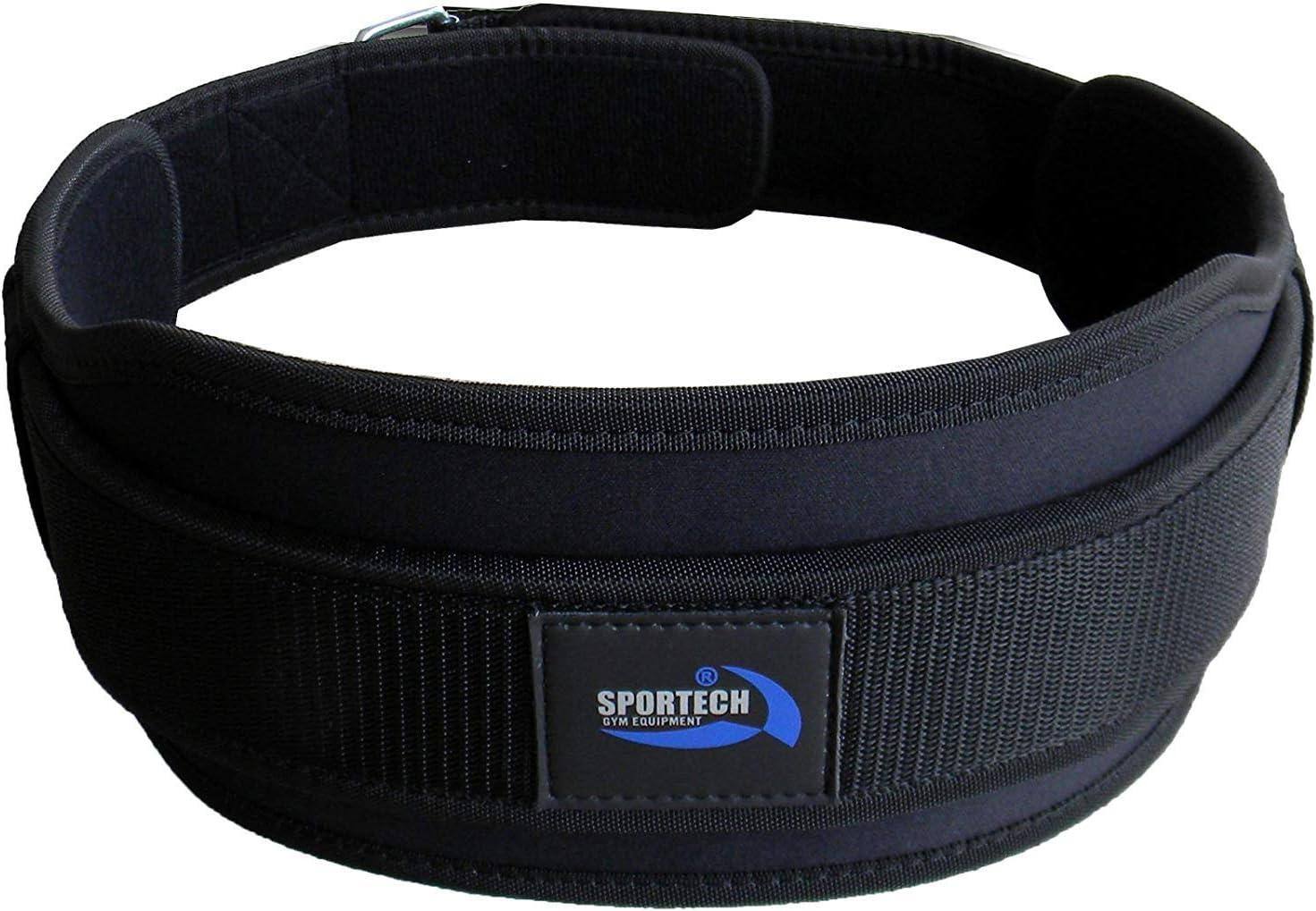 CINTURA PESISTICA Sportech ALTA 13cm BODY BUILDING PALESTRA SOLLEVAMENTO PESI - Punto Fitness