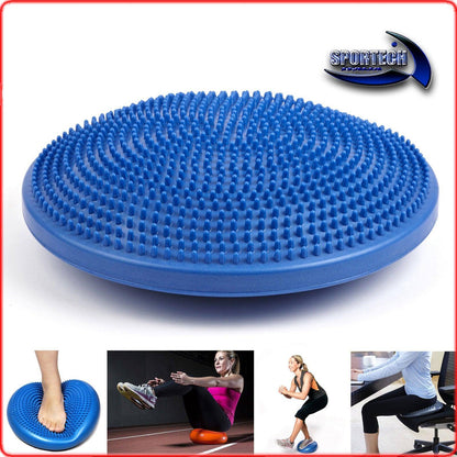 CUSCINO GONFIABILE BASE PROPRIOCETTIVA BALANCE EQUILIBRIO ESERCIZI CALCIO YOGA - Punto Fitness