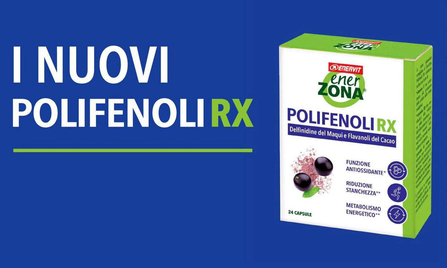 Enervit - enerZONA POLIFENOLI RX ANTIOSSIDANTE Ener Zona MAQUI 24 capsule - Punto Fitness