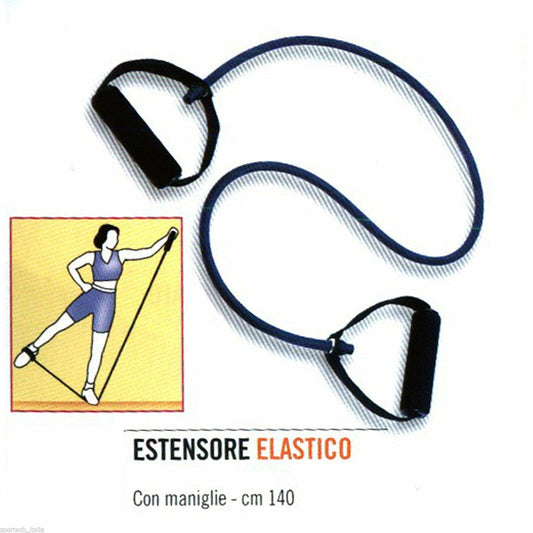 ESTENSORE ELASTICO CON MANIGLIE TRAINING BAND FITNESS PALESTRA ESERCIZI - Punto Fitness