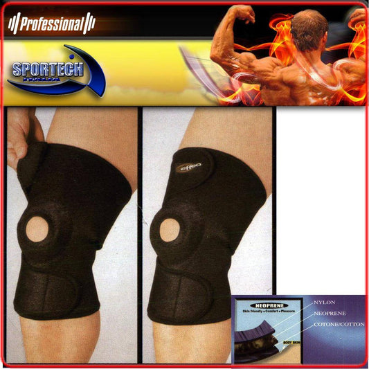 GINOCCHIERA NEOPRENE SOSTIENE E COMPRIME TUTORE SUPPORTO GINOCCHIO MISURA UNICA - Punto Fitness