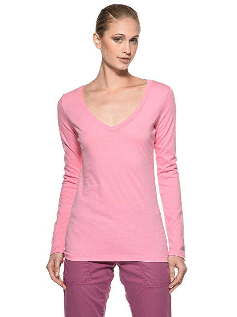 Dimensione Danza t-shirt V Neck maglietta manica lunga colore rosa misure XS-S-M - Punto Fitness