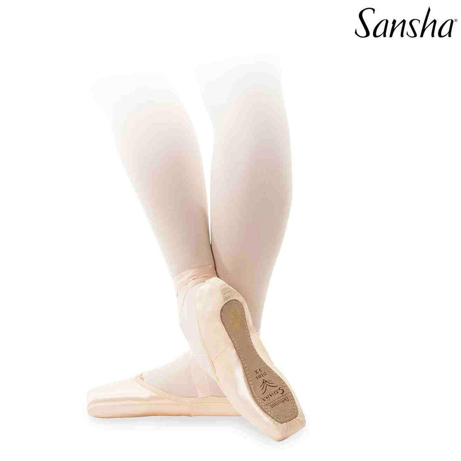 PUNTE SANSHA DEBUTANTE D101S M / W +nastri +sacchetto DANZA CLASSICA PRIMA PUNTA - Punto Fitness