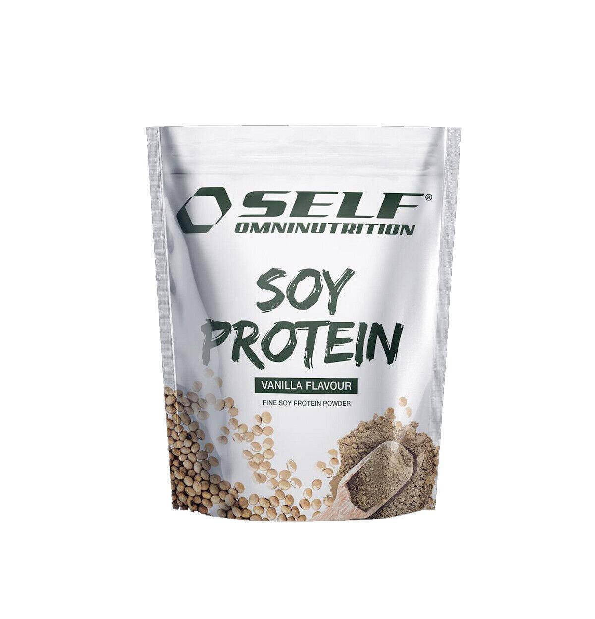 Self Omninutrition - SOY PROTEIN proteine vegetali di soia isolate 1kg, SENZA glutine-lattosio-OGM - Punto Fitness